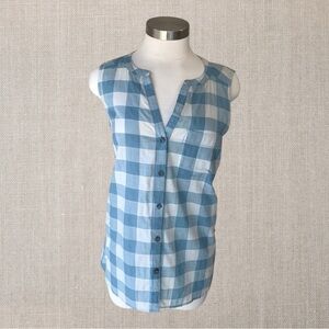 Eddie Bauer Vintage Sleeveless Plaid Top